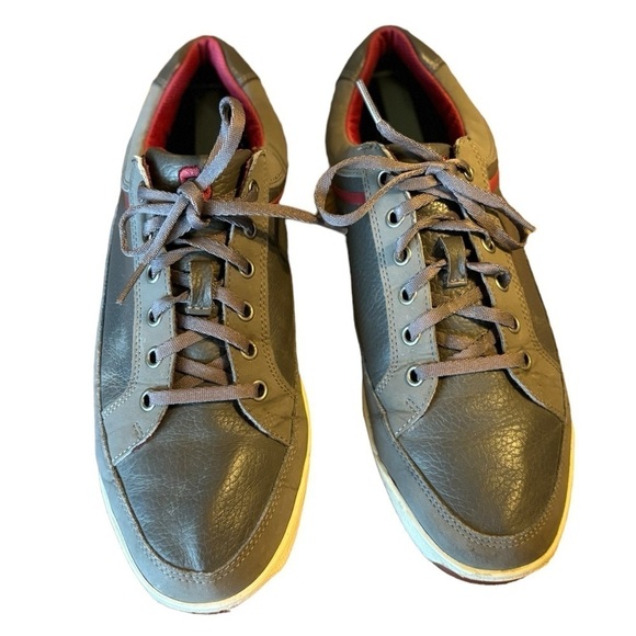 FootJoy Gray Leather Spikeless Golf Sneakers Size 9 Low Top Lace Up main image 10